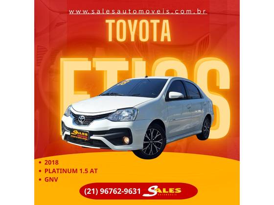 TOYOTA ETIOS 1.5 PLATINUM SEDAN 16V FLEX 4P AUTOMÁTICO